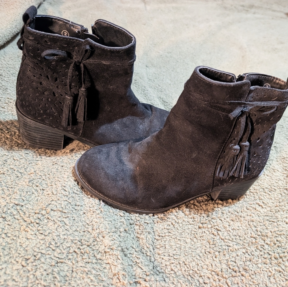 Black Suede Ankle Boots